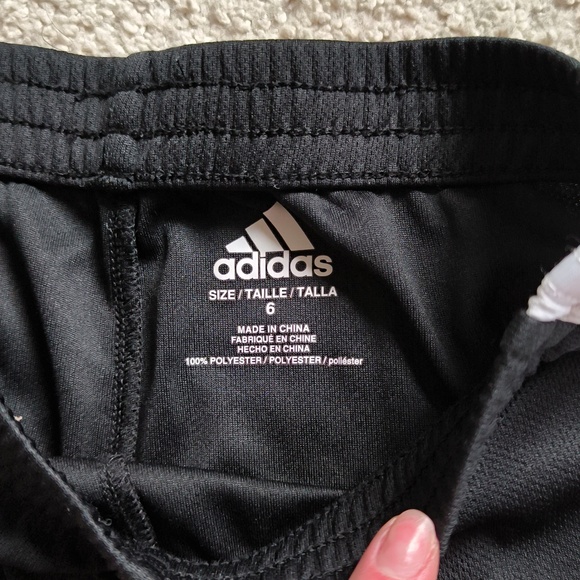 Adidas Boy's B&W Shorts - Picture 2 of 3